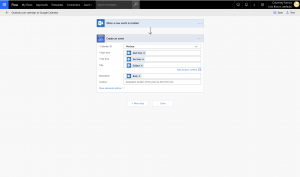 Creating a Flow in Microsoft Flow